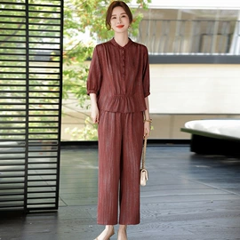 中老年休闲套装;毛衣;休闲裤