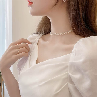珍珠项链女夏设计感时尚款锁骨链2026年新款配饰轻奢小众颈链项圈
