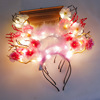 New glowing feathers, antlers, headdress Christmas toys stalls Source Plaza Night Market Tourist Scenic Area Hot Sale toy