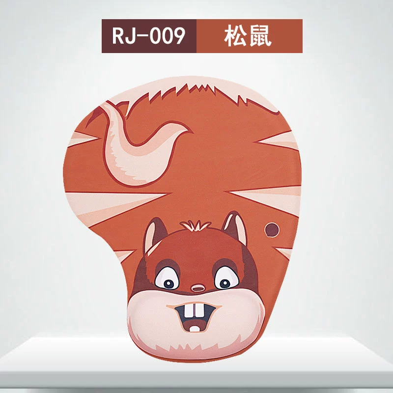 Mouse pad G01 (silicone surface) with soft polyurethane wrist rest, non‑slip, multi‑pattern
