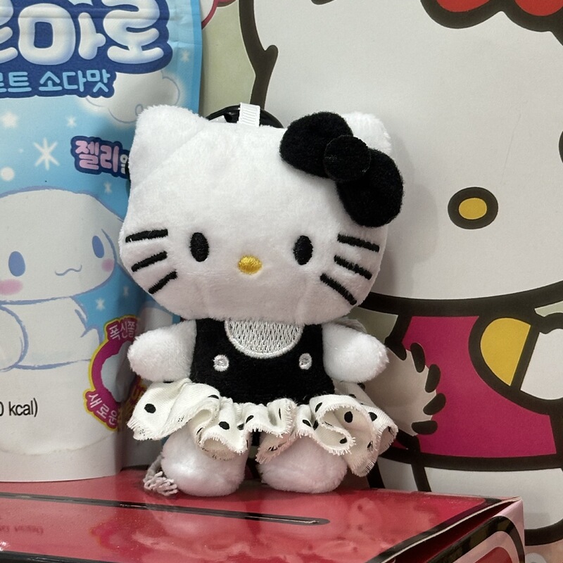秋季新款格子礼帽kitty公仔钥匙扣星星挂件挂饰包包少女心可爱毛|undefined