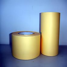 现货批发95克单面浅黄色离型纸 双硅铜板纸硅油纸 淋膜纸圆形隔热