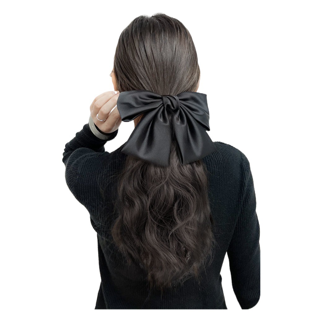 Tiktok popular Peluca de cola de caballo clip de arco femenino imitación esponjosa natural pelo humano completo Pelo Rizado trenza falsa pelo largo