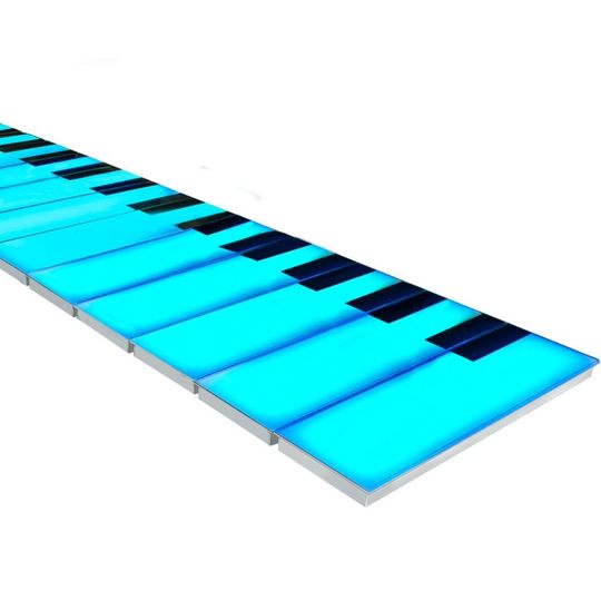 Outdoor Square Park LED Piano Floor Tile Light Piano Key Floor Tile Light Piano Induction Light Piano Light Piano Keys