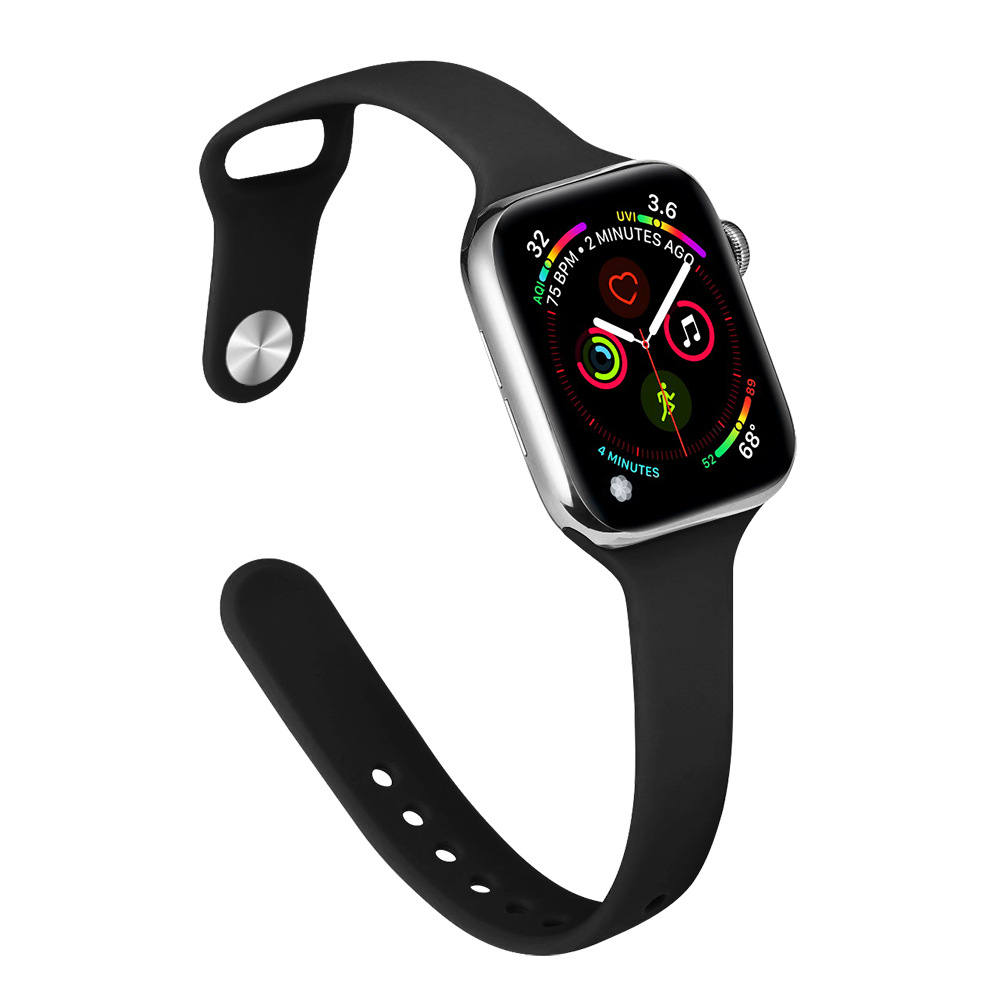 Aplicable Apple Watch correa Applewatch8SE7654 cintura pequeña correa de silicona delgada moda deportiva