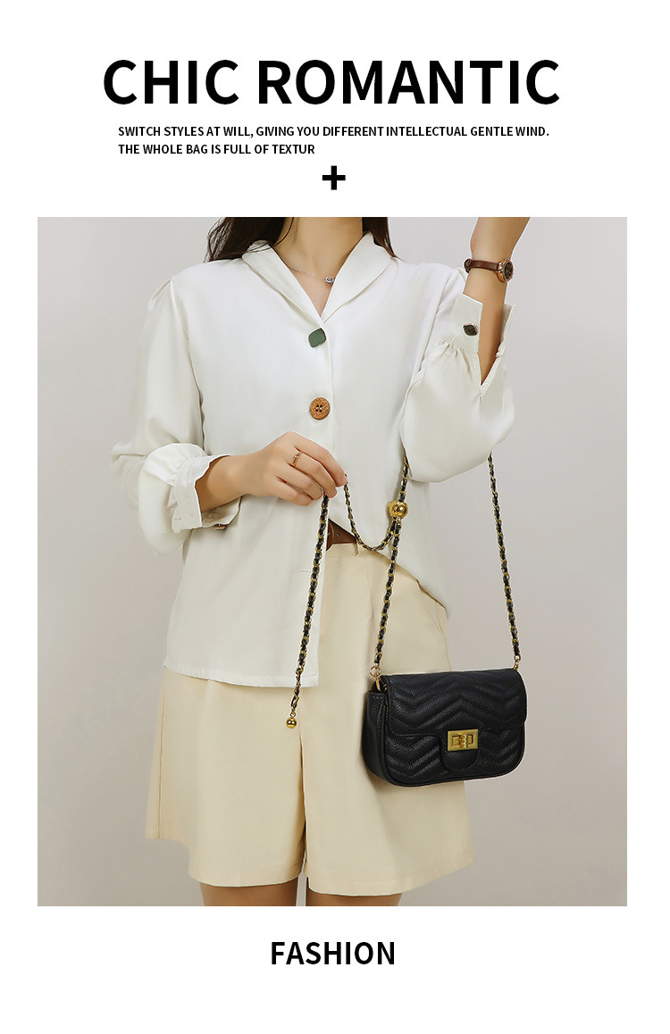 Borsa a tracolla da donna in vera pelle con catena elegante_voghion.com