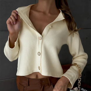 Кардиган Трикотажный Casual Versatile Knitted Cardigan Jacket