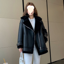 2025新款海宁美利奴皮毛一体女皮草中长款外套韩版羊羔毛皮草大衣