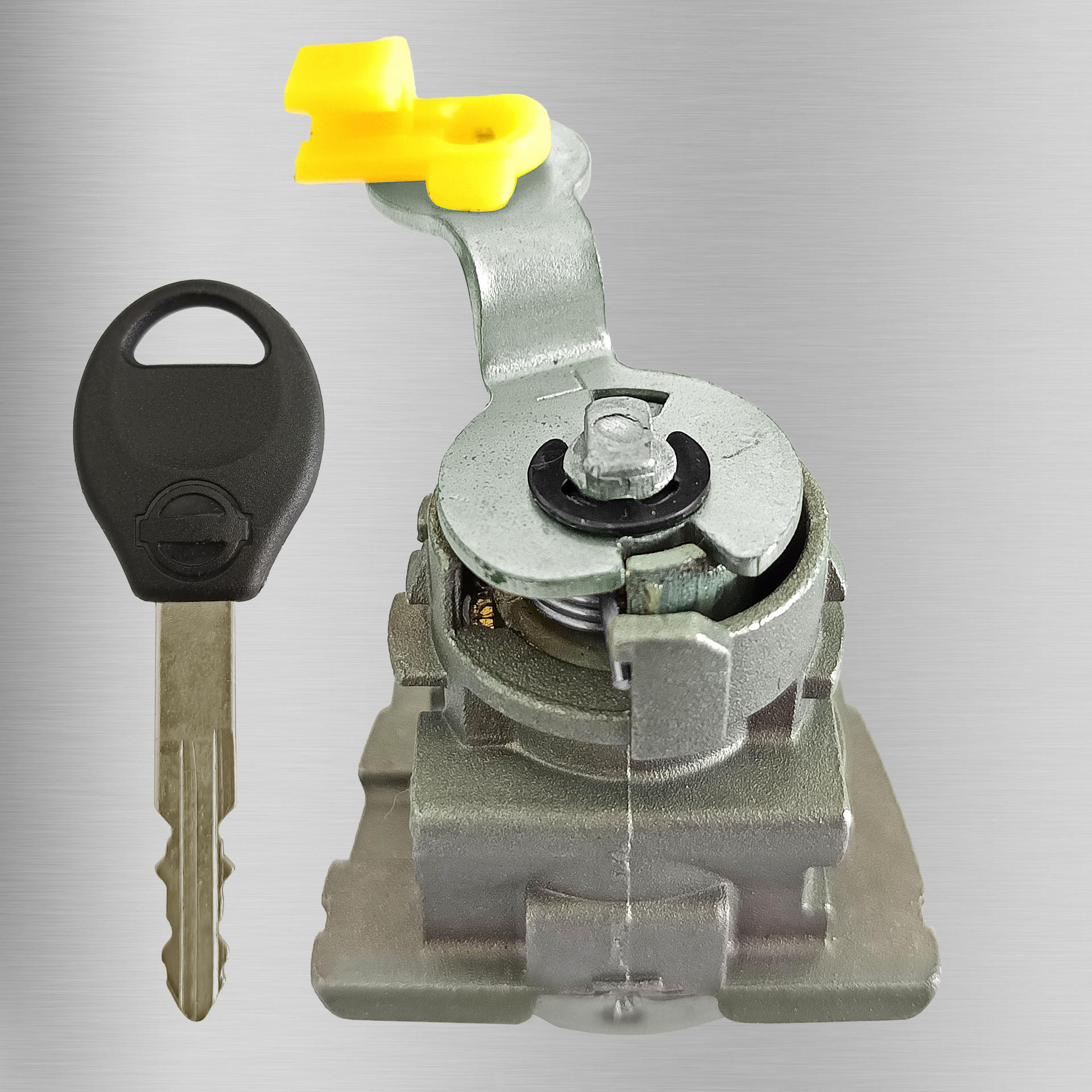 Aplicable a la cerradura de la puerta izquierda de Nissan, una llave, la cerradura central de Nissan, piezas de automóviles