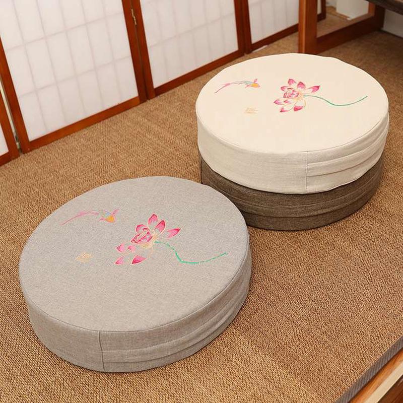 Linen Floor Futon Cushion Cushion Mat Meditation Mat Lotus K