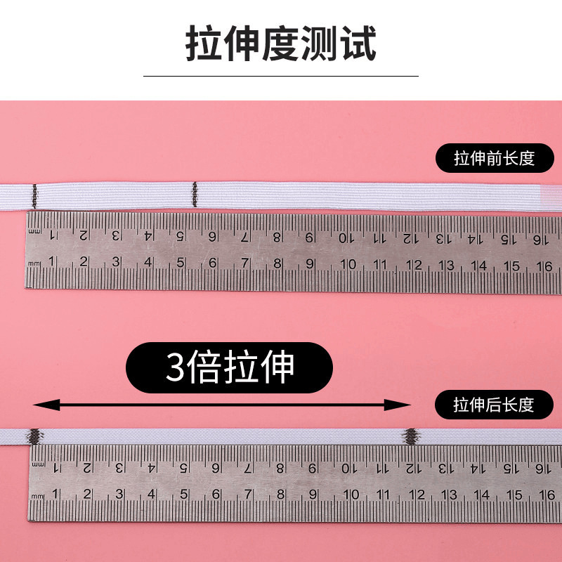 【高弹力】松紧带耐用裤橡皮筋橡筋带裤头橡筋绳子加宽扁弹力皮筋|undefined