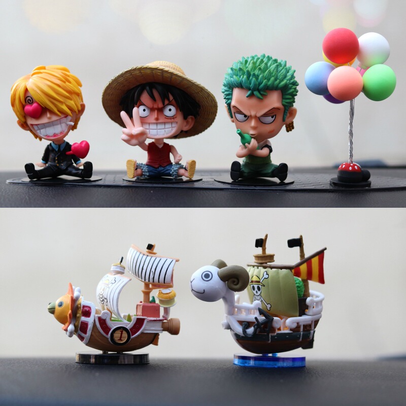 Cute Car Ornaments Creative Anime Stylish One Piece Car Interior Decoration Hand-Made Office Model Gift for Men