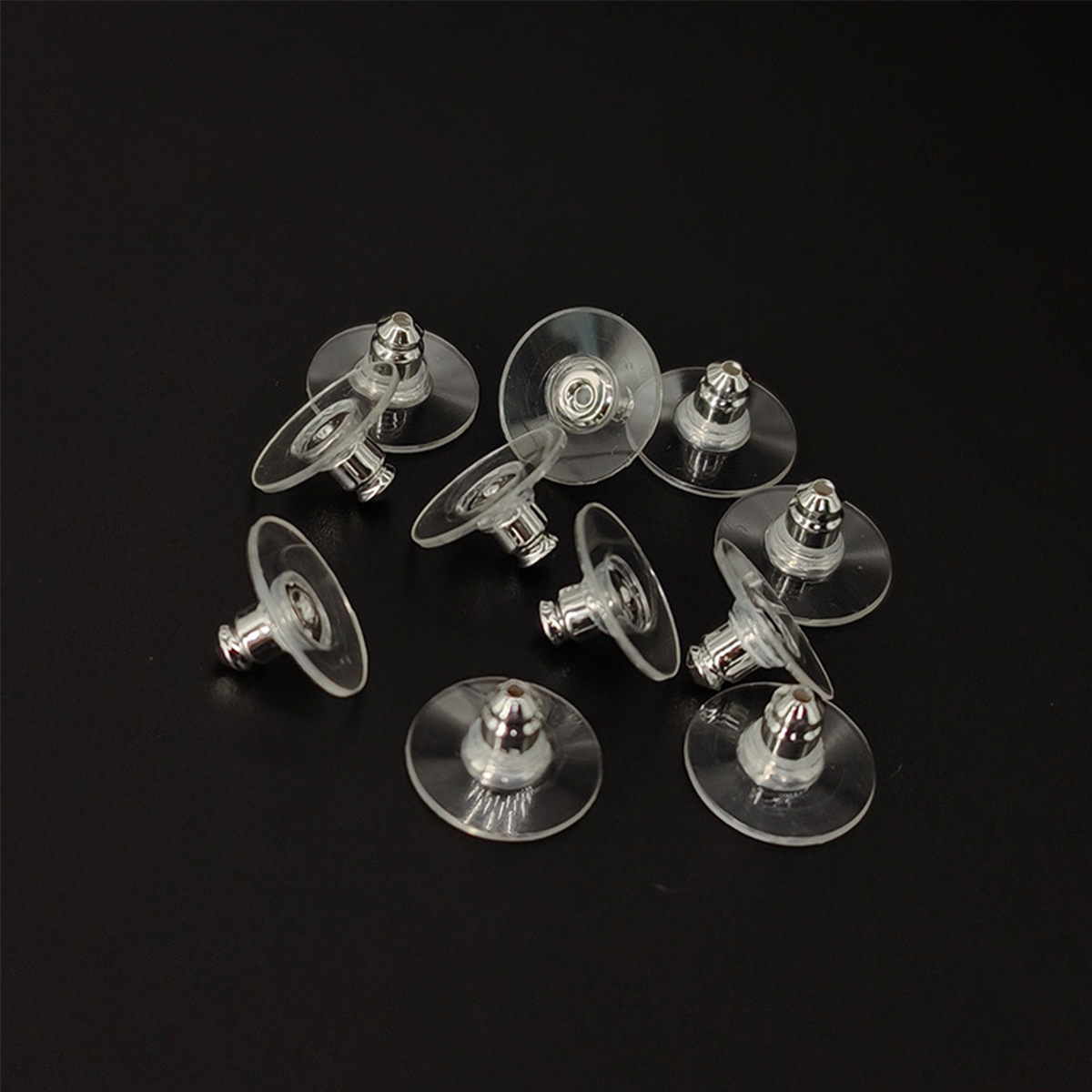 Tapones para los oídos estilo coreano placa de disco de acero inoxidable color preservado accesorios DIY de pendientes