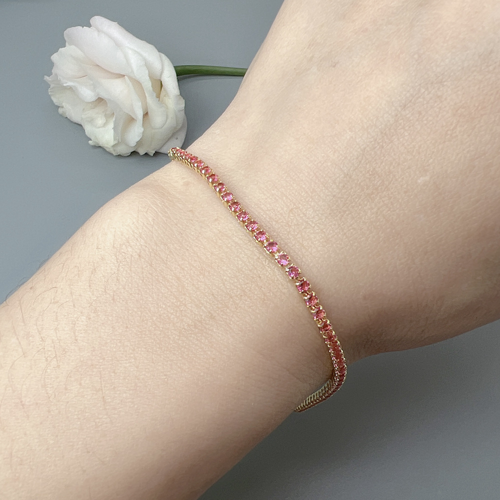 13g Weight Alloy Pendant Material Zircon Inlay Material Bracelets Classification Alloy Chain Material 1 Piece Quantity Holiday, Daily, Street Occasion Alloy Material Geometric Pattern Women's Gender Plating Design Elegant Style Elegant Geometric Zircon Alloy Wholesale Bracelets 4