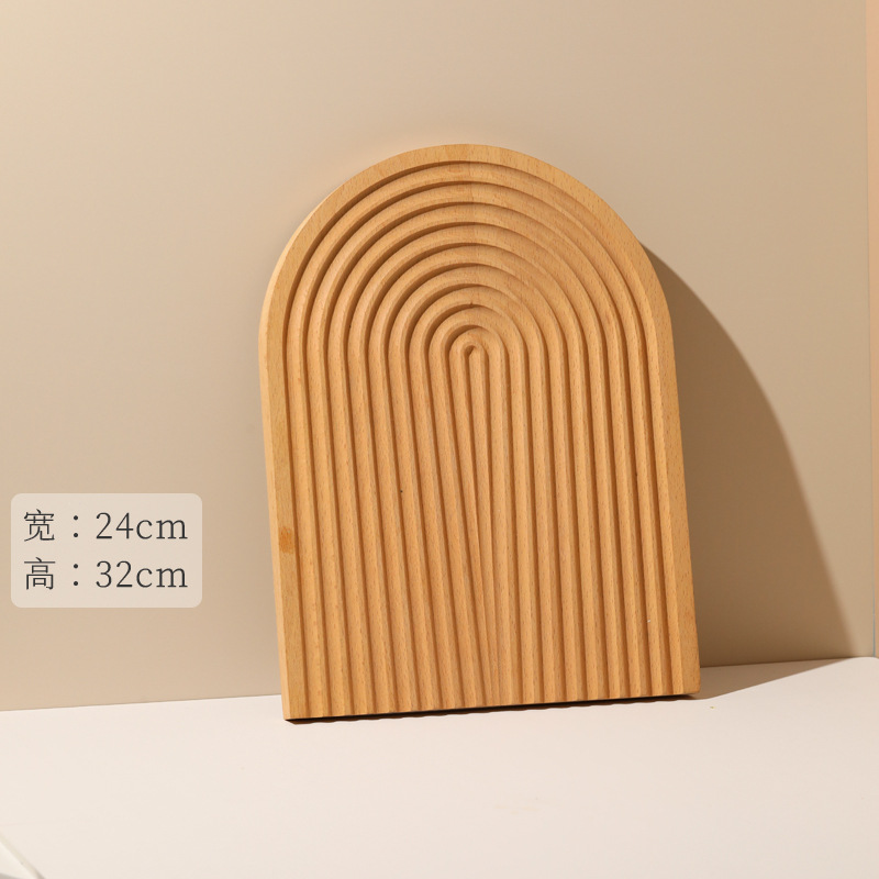 타원형 나무 팔레트