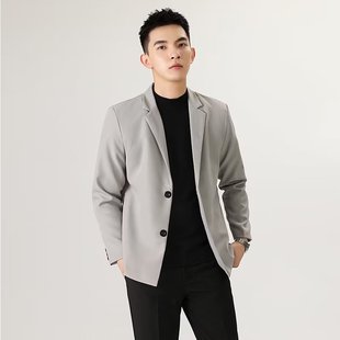 National Fashion Spring and Autumn Thin Casual Suit Men's Top Single Korean Style Fashionable Slim-fit Handsome All-match Suit Jacket