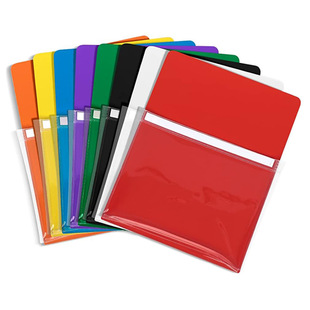 Magnetic blackboard pencil case personalized transparent PVC color A4 magnetic file bag magnetic storage bag wholesale