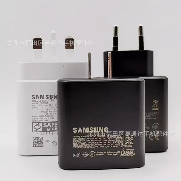 Wholesale for Samsung 45W fast charger S22U/S20 s21 + Ultra PD45w super fast charging head