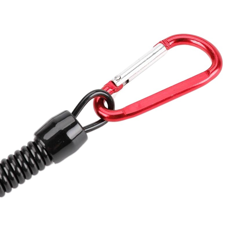 Luya alicates de pesca equipo perdido cuerda herramienta perdida cuerda medio con 6 color mosquetón telescópico caña de pescar cuerda