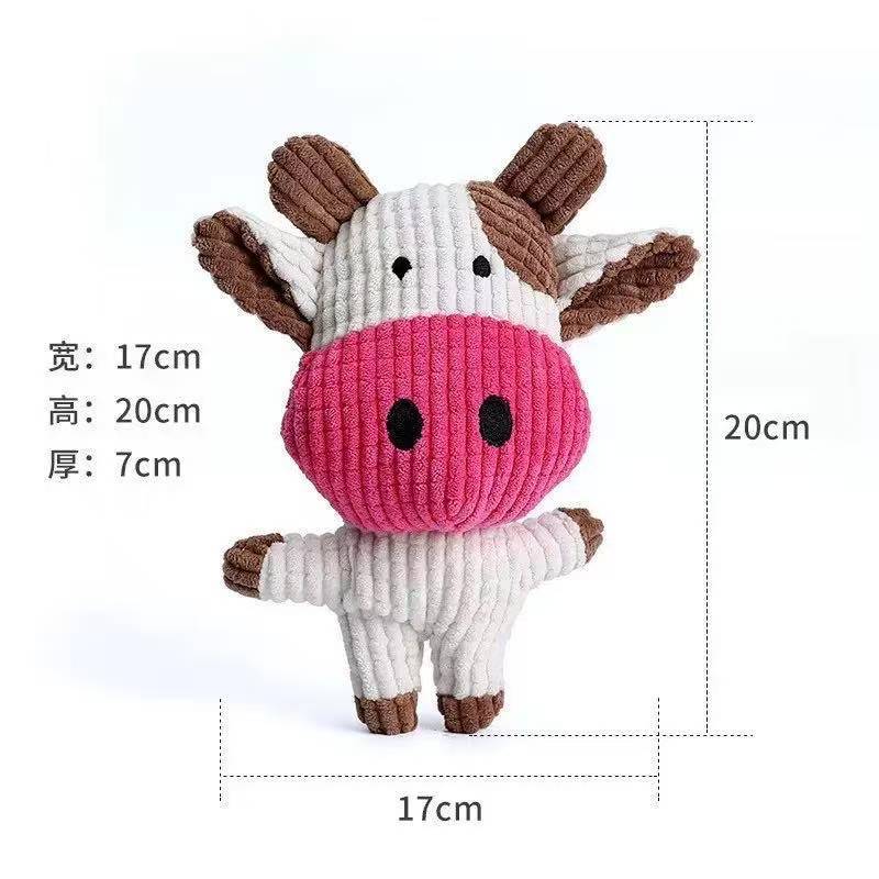 Nuevo juguete de peluche para perros sonido molar resistente a la mordida perros pequeños, medianos y grandes simulando animales juguetes para mascotas