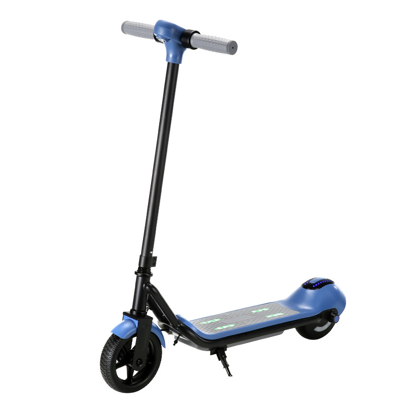 Outdoor Children's Electric Scooter, Foldable, with Music and Lights, Two-Wheeled, Suitable for Ages 6-12, Range 10Km