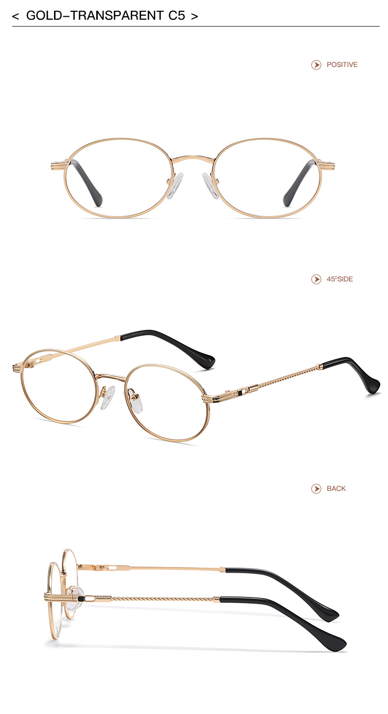 65g Weight Full Frame Glasses Structure Sunglasses Classification Ac, UV400 Protection Lens Material Oval Frame Glasses Style Outdoor, Travel, Fishing Occasion Solid Color Pattern All Seasons Season Unisex Gender Oval Design Retro, Vintage Style, Sweet Style Retro Vintage Style Sweet Solid Color Ac UV400 Protection Oval Frame Oval Full Frame Women's Sunglasses 10