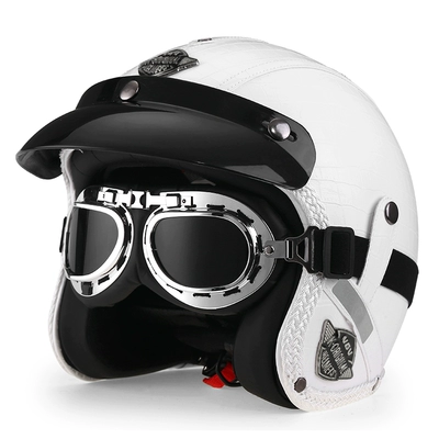 helmet men's and women's electric | Motosiklet dəbilqələri - m-milky-white-plaid-silver-mirror-free-brim-face-towel