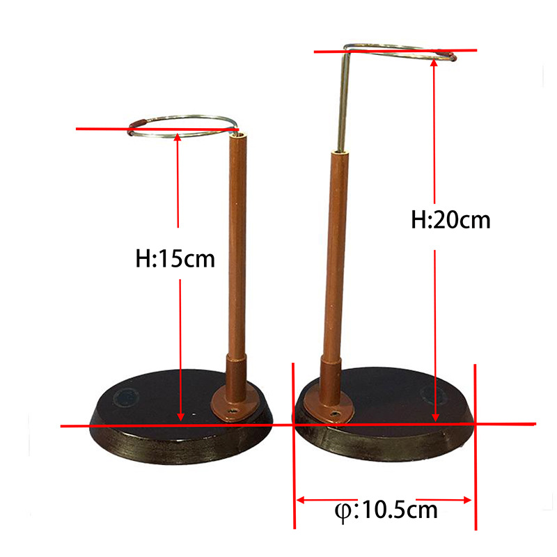 20-60cm muñeca adecuada para sdbjd muñeca todo tipo de muñeca de felpa marrón soporte de madera fábrica entrega de una sola pieza