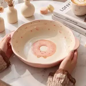 Croissant-Style Pickled Fish Bowl 2026 New Model Soup Bowl Special for Boiled Fish 10inch Extra-Large Ceramic Bowl