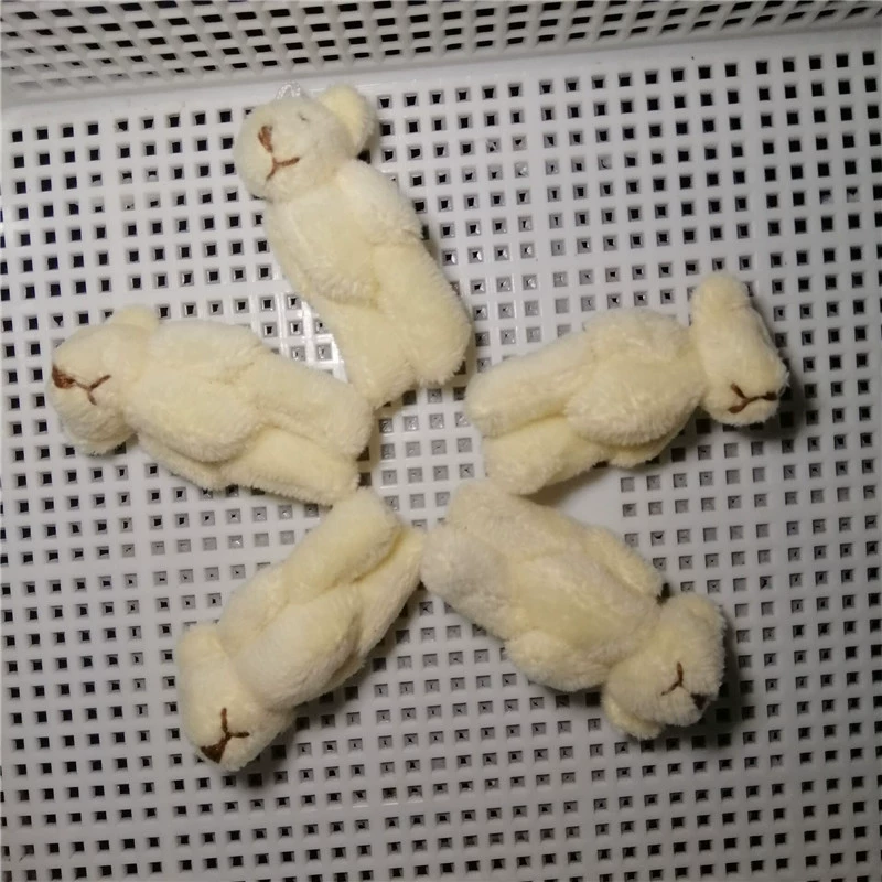 Plush Bag Charm, Handmade 8 cm Bear/Rabbit Accessory, Soft Plush Keychain, Random Color
