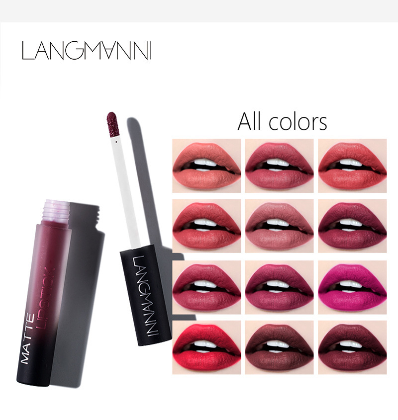 Langmanni Non-stick Cup matte Lip Gloss Set Liquid lipstick Application Scenario