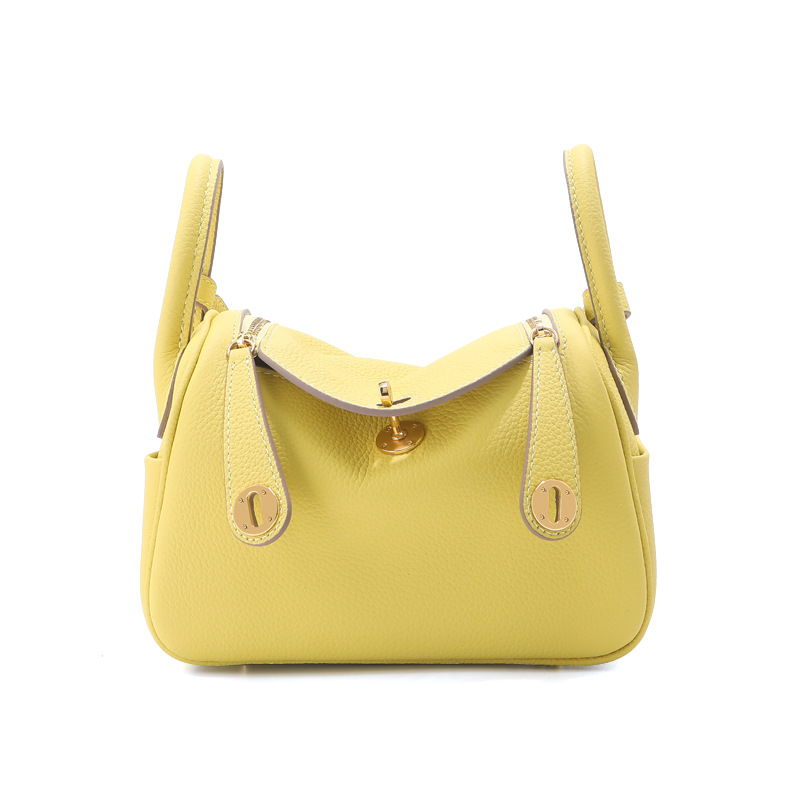 togo头层牛皮琳迪腋下包真皮枕头单肩包女士通勤百搭时尚斜挎包包 - Thumbnail 13