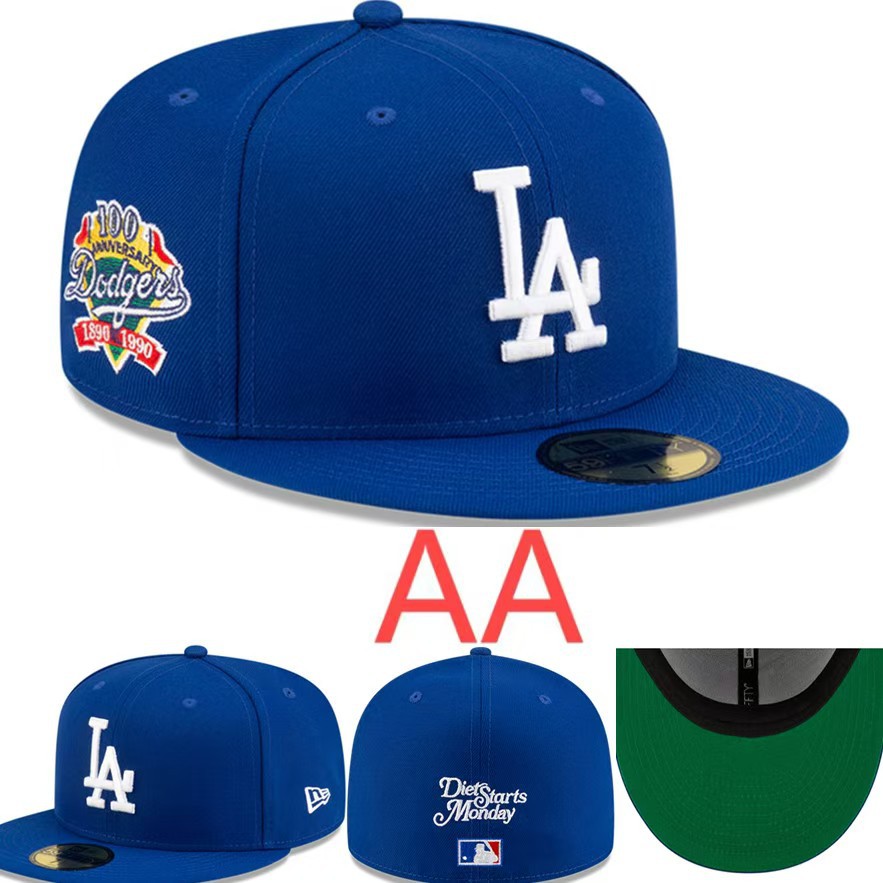 Sombrero de clase AA de alta calidad nueva gorra cerrada MLB gorra de béisbol para hombres y mujeres gorro bordado protector solar para exteriores