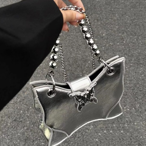 Niche Design Millennium Hot Girl Y2K Handbag Butterfly Pleated Chain Bag  Mini Mobile Phone Trend Crossbody