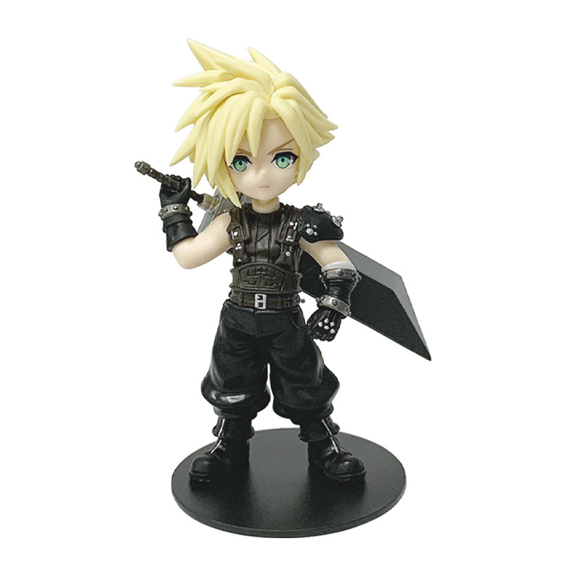 ファイナルファンタジー7 リボーンQバージョン ティファ ザックス クロード アリス フィギュアモデル オーナメント 風景|undefined
