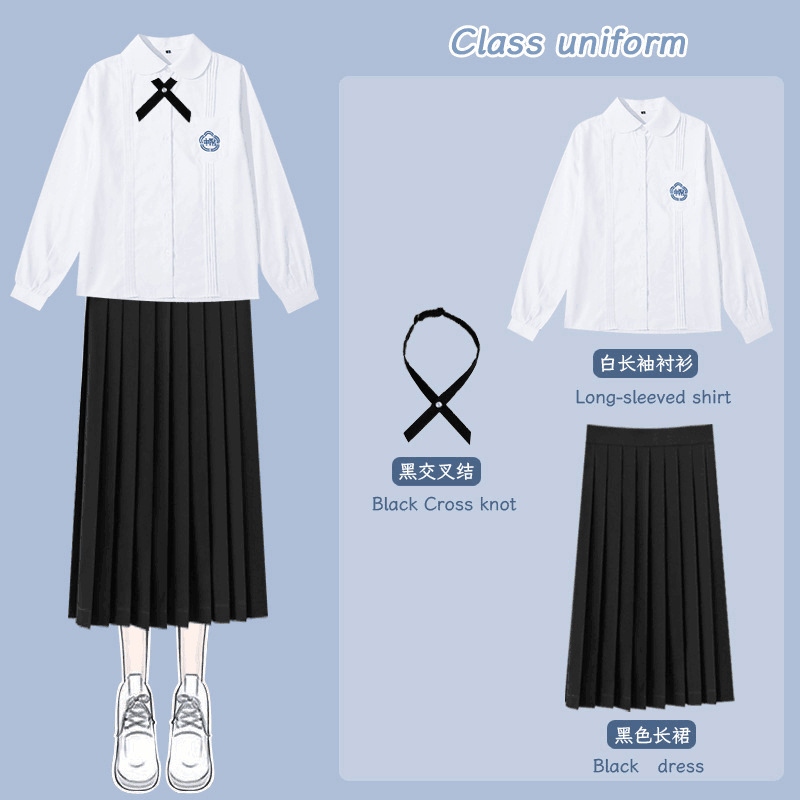 台湾の制服セットには中学生jk制服白シャツがついています。|undefined