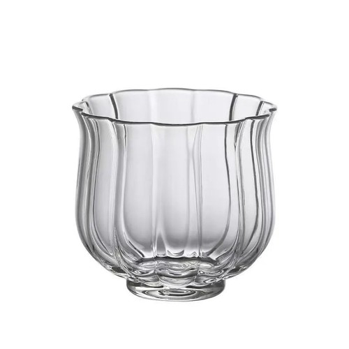 Lotus Glass Tea Cup, Small Tea Cup, Heat Resistant, Transparent Glass Tea Cup, Gongfu Tea Cup, Single Cup, Host Cup