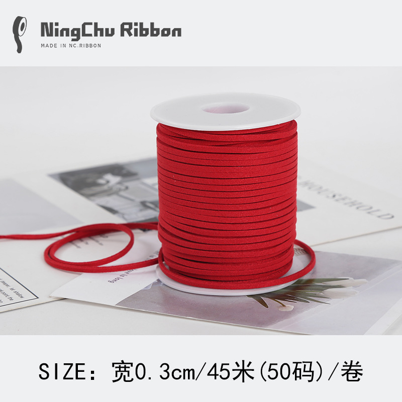 Coreano terciopelo deerskin cuerda floral terciopelo cinta ramo fresco cinta DIY regalo vaca cadena regalo decoración de la torta