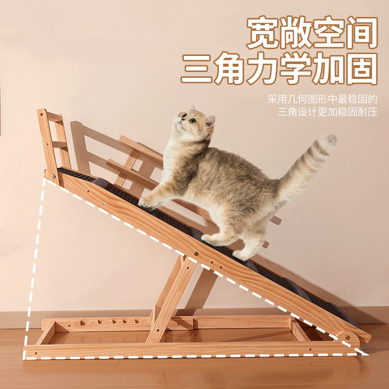 Лестница-ступеньки для кошки, короткие ножки, для корги/кота, складная ступенька-распорка для кровати и автомобиля, регулируемая пандус-лестница для домашних животных