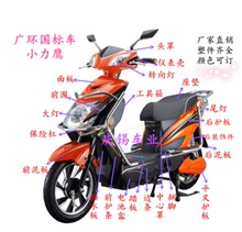 小力鹰电动车外壳配件前后挡泥板瓦塑料壳平叉护板瓶车原厂新国标