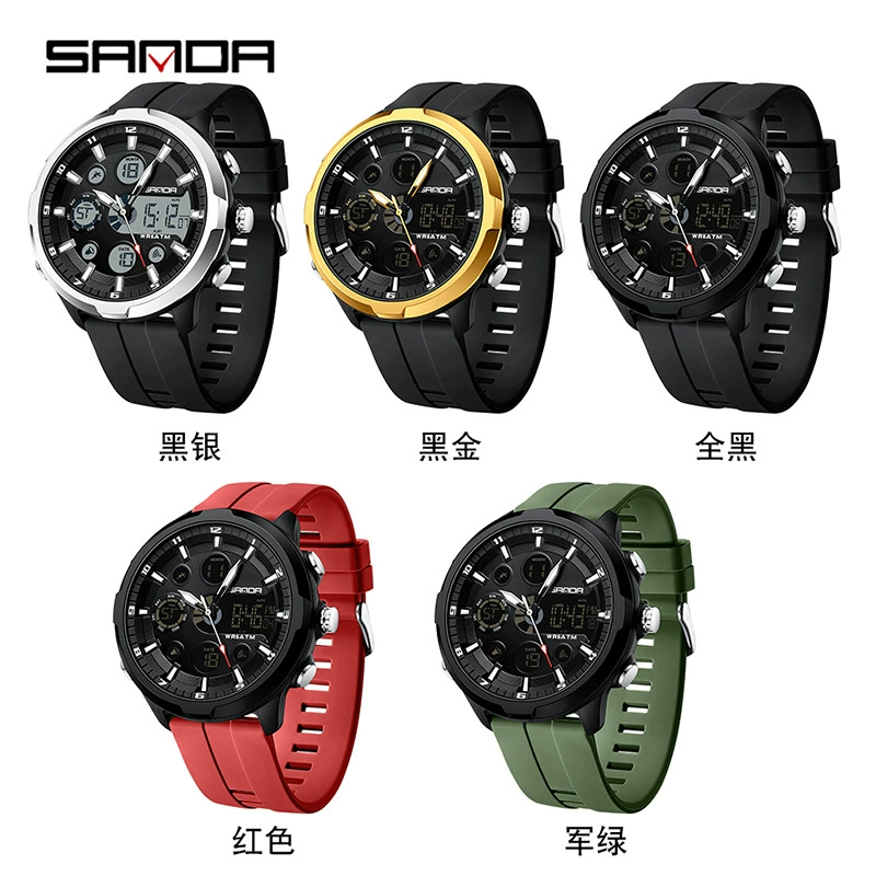 Навигатор часов 三达 Quartz electronic waterproof universal men's watch for leisure, Korean style