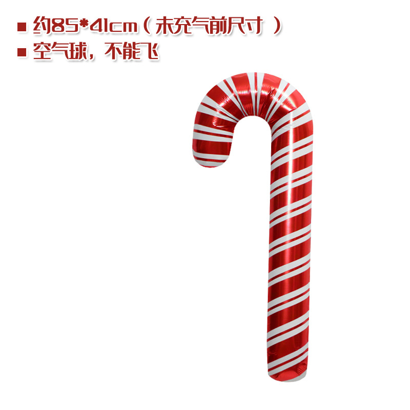 Tienda ventana Decoración Accesorios juguete globo Navidad caramelo muleta ancianos muñeco de nieve árbol de Navidad globo foto