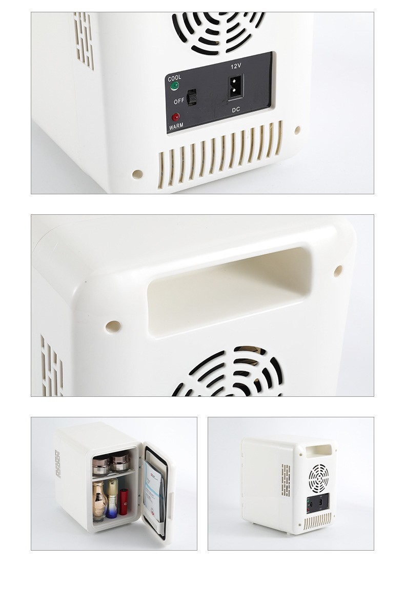 Car Mini Refrigerator 4L Beauty Car Home Dual-Purpose Gift Heating and Cooling Refrigerator Cosmetics Portable USB Refrigerator