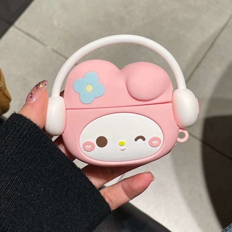 Силиконовый защитный чехол для Apple AirPods (3-е поколение) — дизайн мультгероя, зацепляющий или хвост, беспроводная совместимость