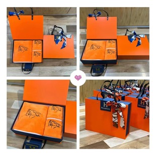 Horse Head Bath Towel Three-Piece Event Gift Set Gift Box Packaging Company Handy Gift Wholesale