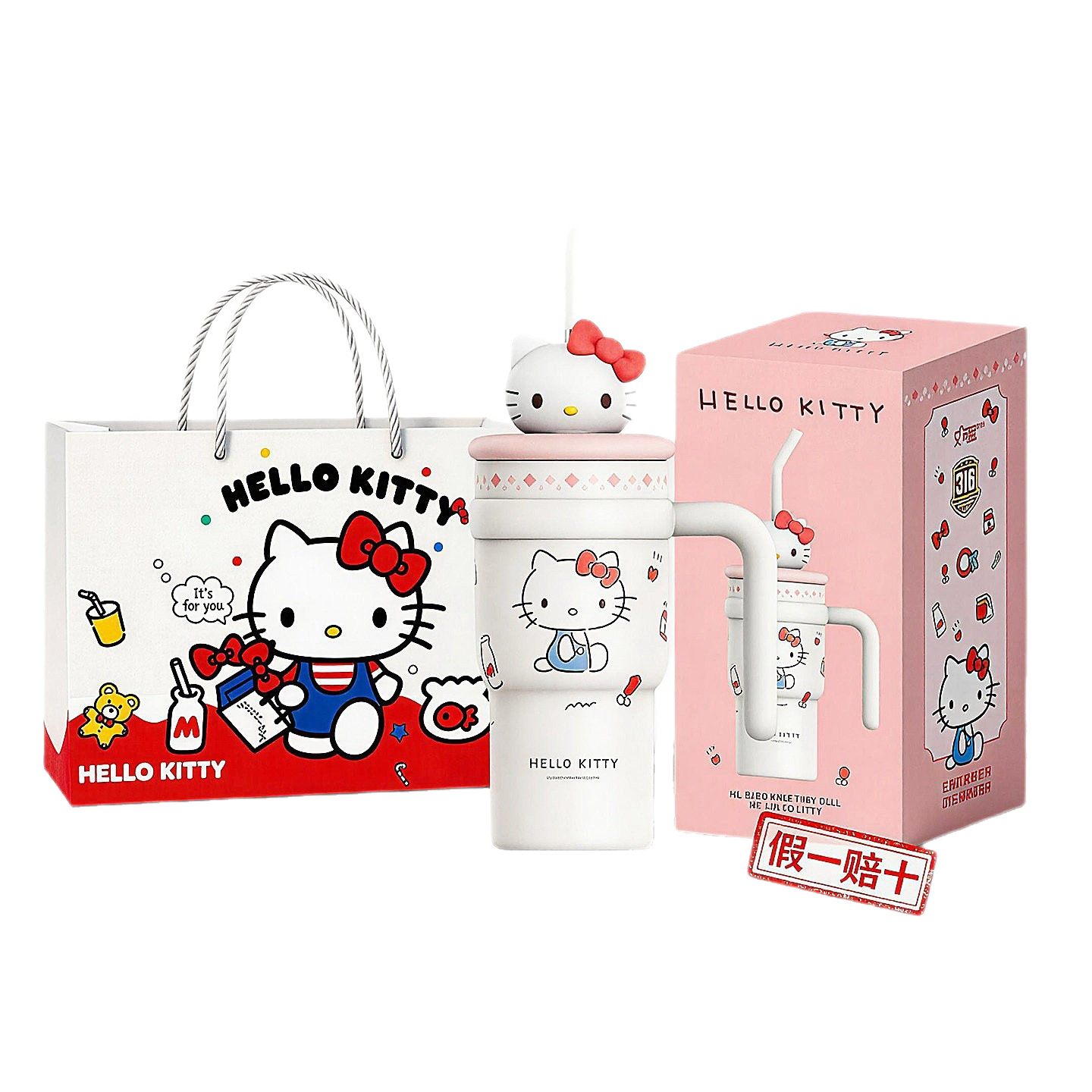 Hellokitty copos de alta capacidad de niñas tazas de alto valor facial regalo de cumpleaños tazas de agua de verano hielo