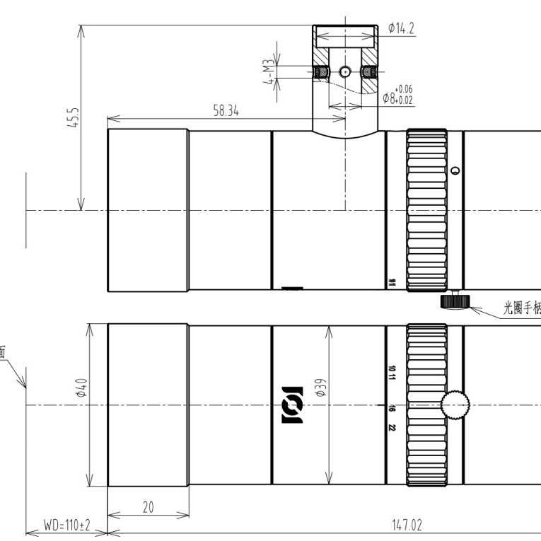 CHIOPT  长步道  MH11201A  远心镜头