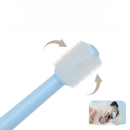 Pet Toothbrush for Cats and Dogs, Oral Cleaning Soft Bristles 360° Toothbrush for Cats and Dogs, Pet Supplies Wholesale