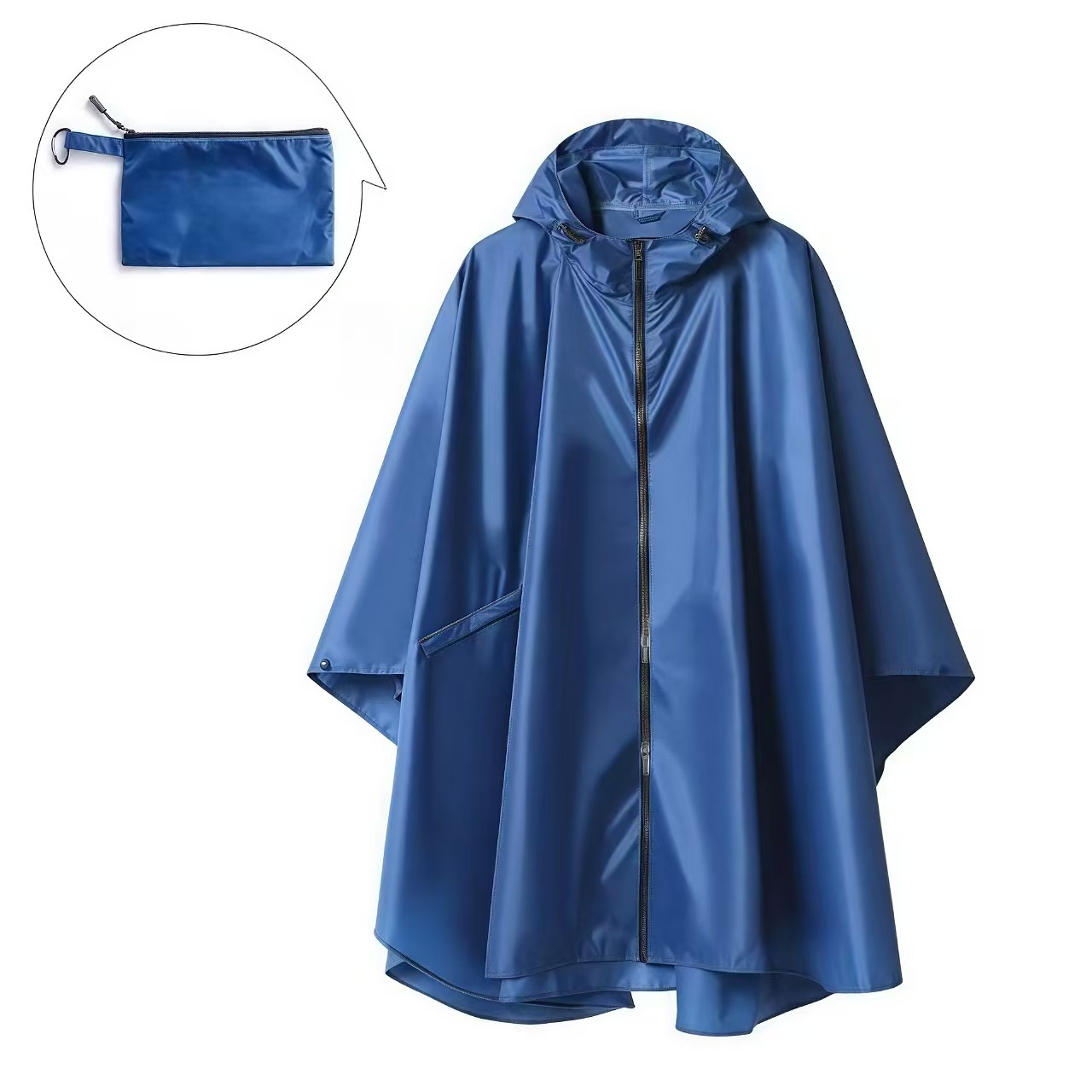 Venta directa de fábrica capa impermeable tres en uno a prueba de lluvia capa portátil impermeable de una pieza para adultos se puede personalizar al por mayor