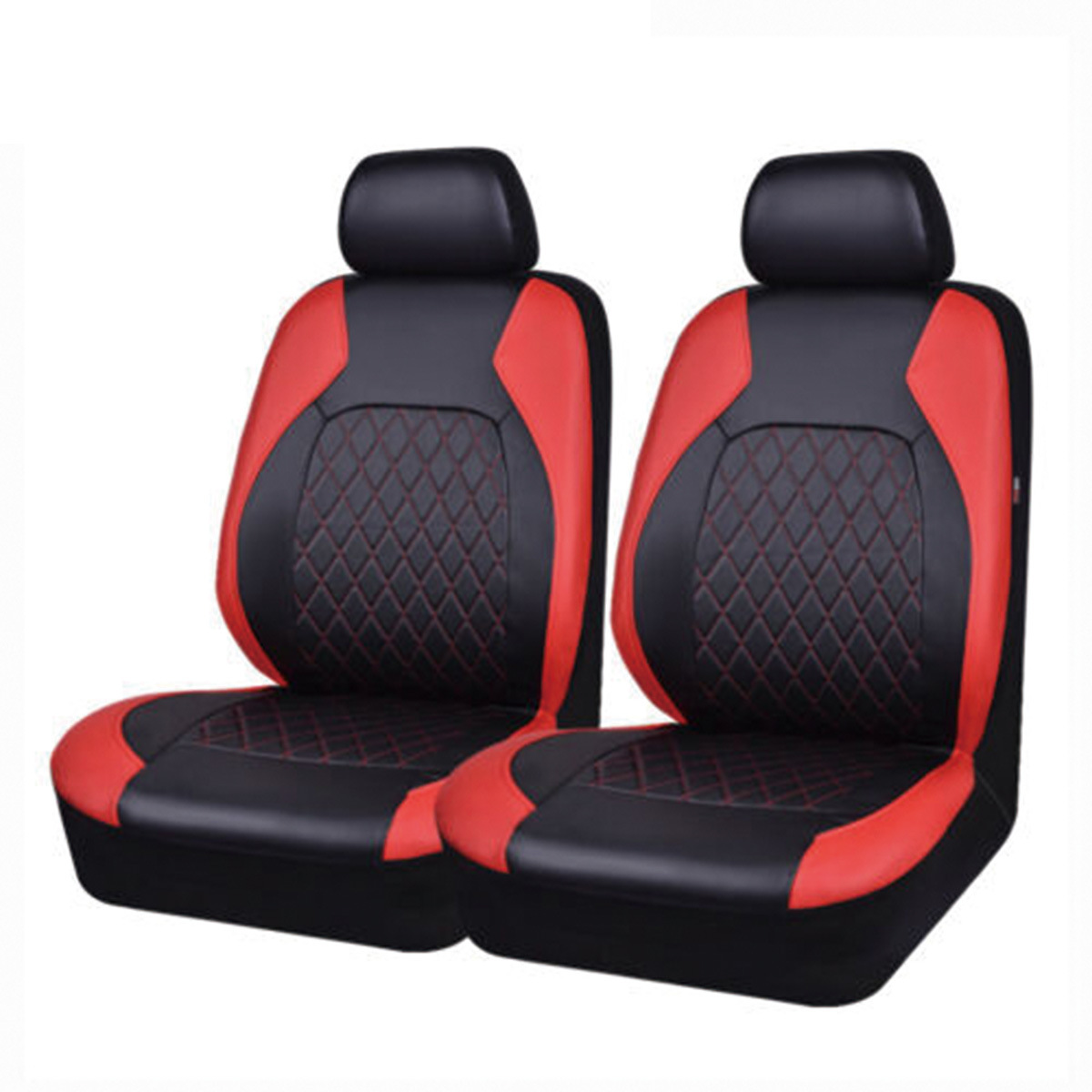 Cuerpo de asiento de cuero de paréntesis universal fabricantes de cubierta de asiento de automóvil empalmado pu cuero de una sola línea de cuero de cuadrillas cojín de asiento transpirable